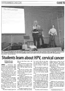 Students Learn About HPV, Cervical Cancer