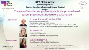 The role of health care professionals in the promotion of cancer prevention through HPV vaccination